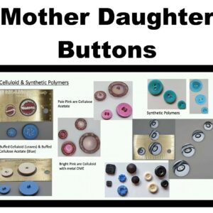 ButtonU 203 23-8 Mother Daughter (Matching Pair) Buttons with Cindy Rathbone