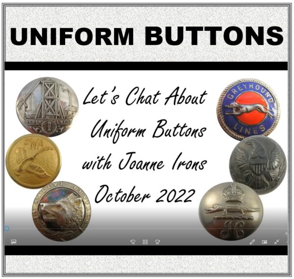 Div II: UNIFORM BUTTONS with Joanne Irons