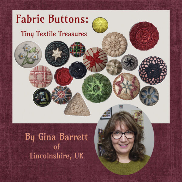 FABRIC BUTTONS: Tiny Textile Treasures by GINA BARRETT