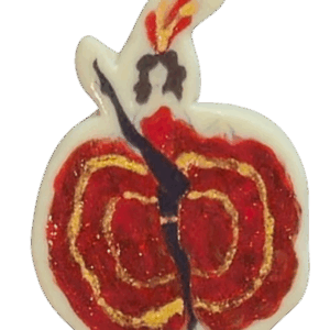 Show Favor Button 2024 Can-Can Dancer + 1 mounting card