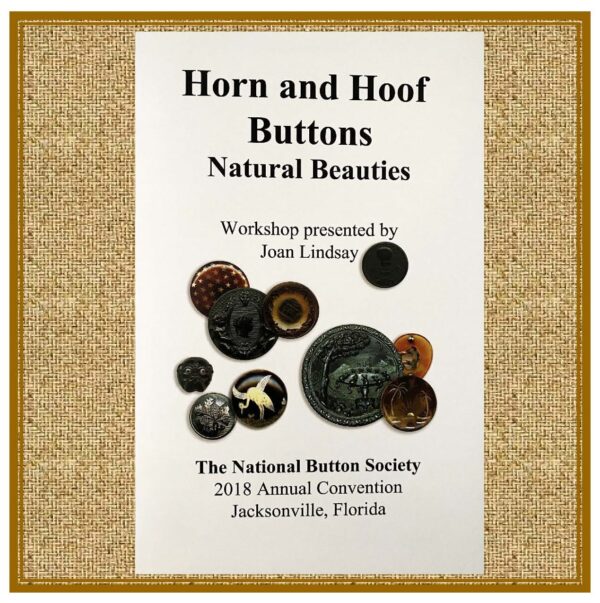 HORN AND HOOF BUTTONS by Joan Lindsay